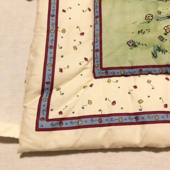 Vintage Disney Winnie The Pooh Piglet Soft Crib Headboard Cover Pad Nursery - Picture 12 of 16